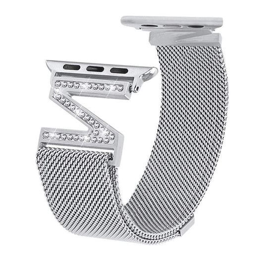 Z-shaped Diamond Milanese  Watch strap For Smart Watch