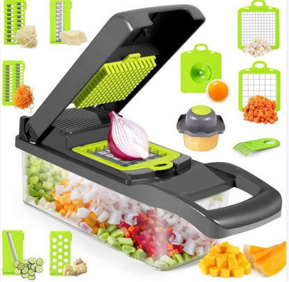 12 In 1 Manual Vegetable Chopper Kitchen Gadgets Food