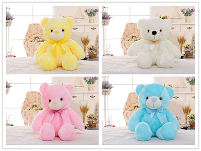 Creative Light Up LED Teddy Bear Stuffed Animals Plush Toy Colorful Glowing