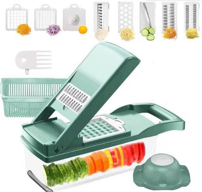 12 In 1 Manual Vegetable Chopper Kitchen Gadgets Food