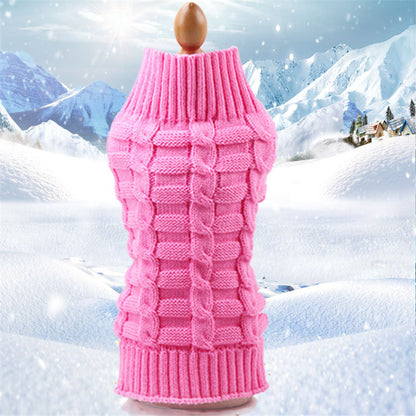 Pet Sweater -  Twisted Rope , Dog Clothes, Pet Products