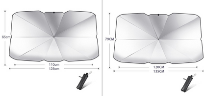 Car Windshield Foldable - Sun Shade Umbrella UV Protection Heat Insulation Parasol