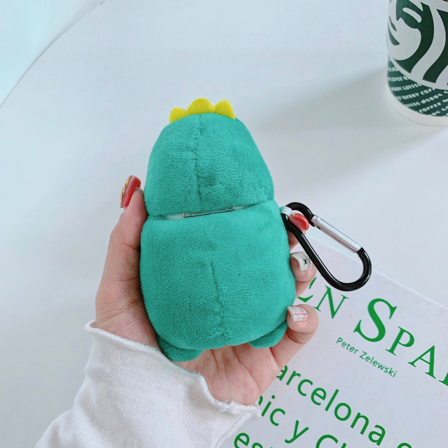 Plush dinosaur - headset case