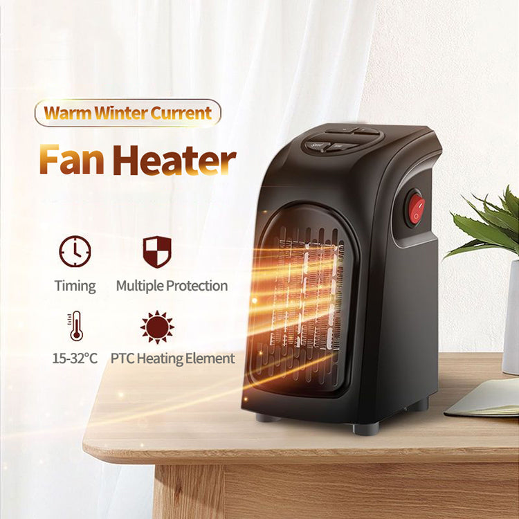 Air Heater Fan - Electric Mini Room Air  Heater - Ceramic Heating Fan For Home Office & Camping