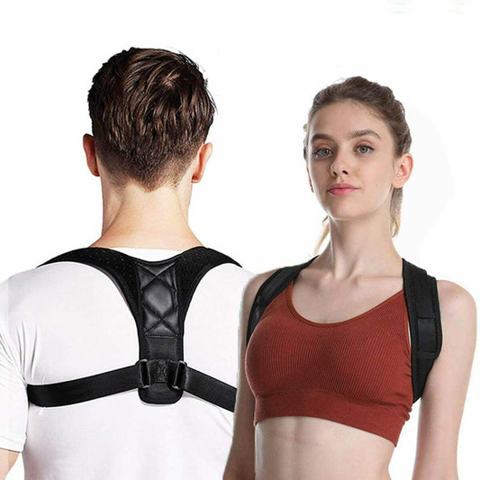 Posture Corrector - Upper Back Pain Brace - Clavicle Support - Straightener