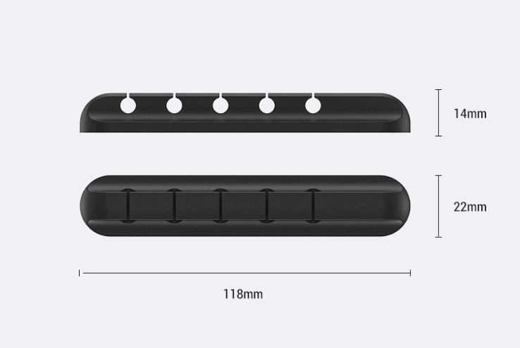 Silicone - Management storage cable clamp