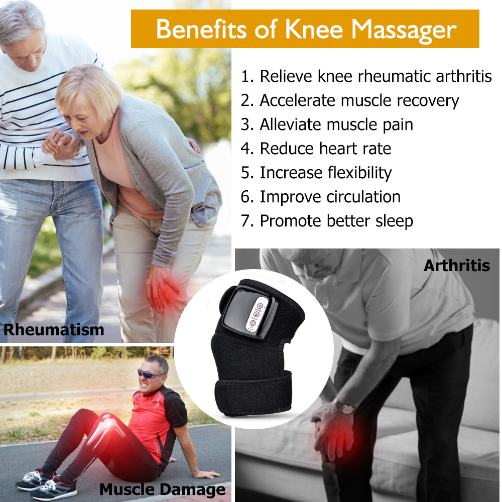 Electric Infrared Heating Knee Massager - Wrap Elbow Joint - Support Vibration Therapy Physiotherapy