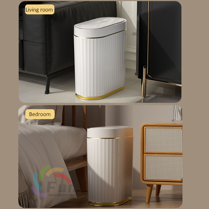 Smart Trash Can With Lid