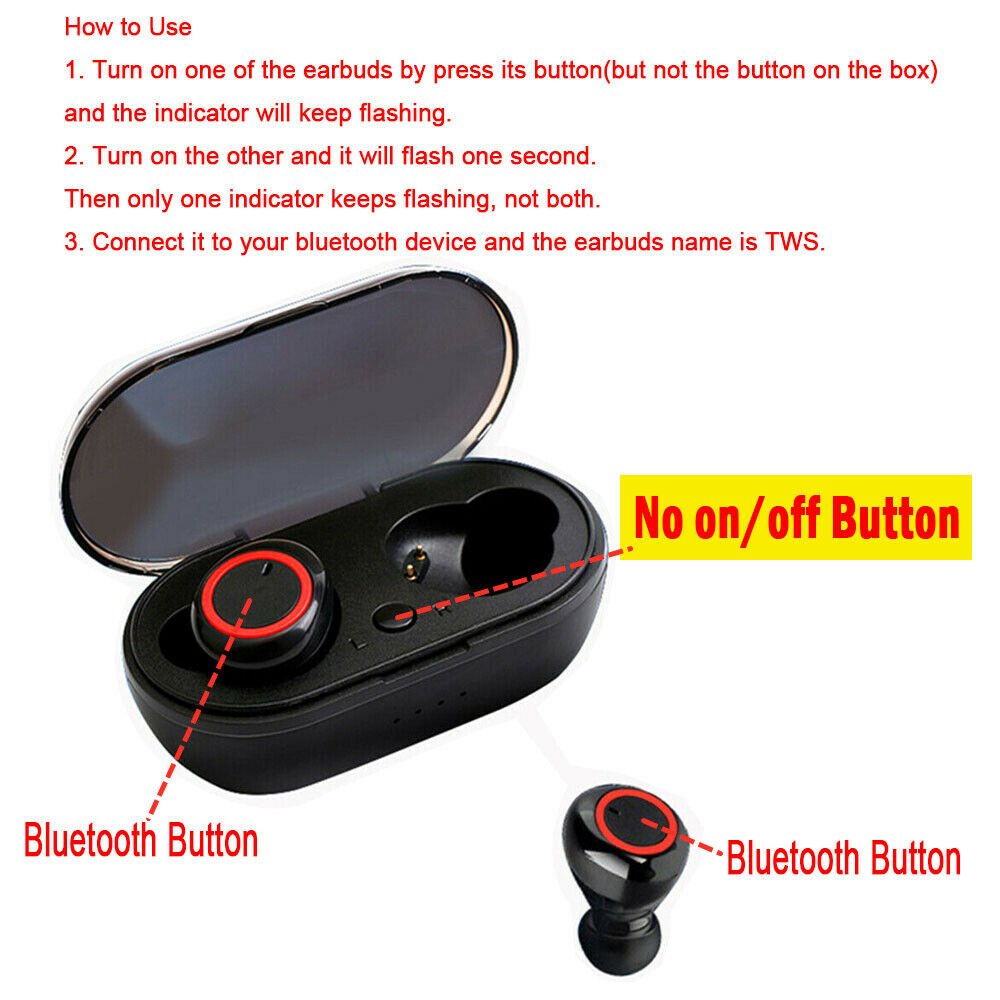 Waterproof Bluetooth 5.0 Wireless - Noise Cancelling TWS