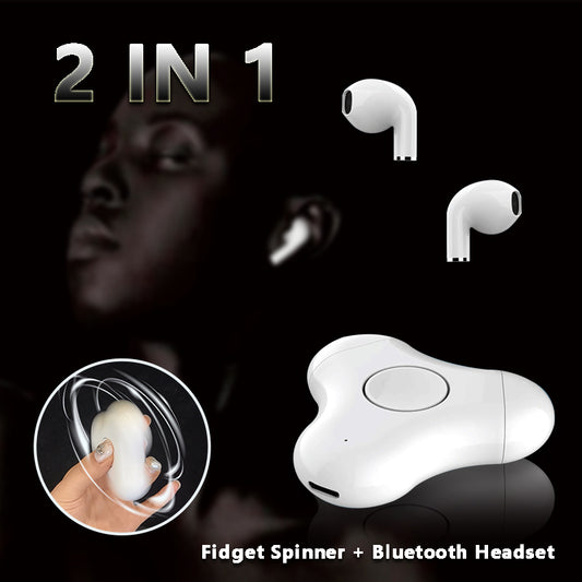 Headset Fidget Spinner Bluetooth - Fingertip Gyro In Ear Bluetooth