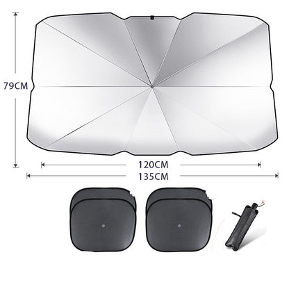 Car Windshield Foldable - Sun Shade Umbrella UV Protection Heat Insulation Parasol