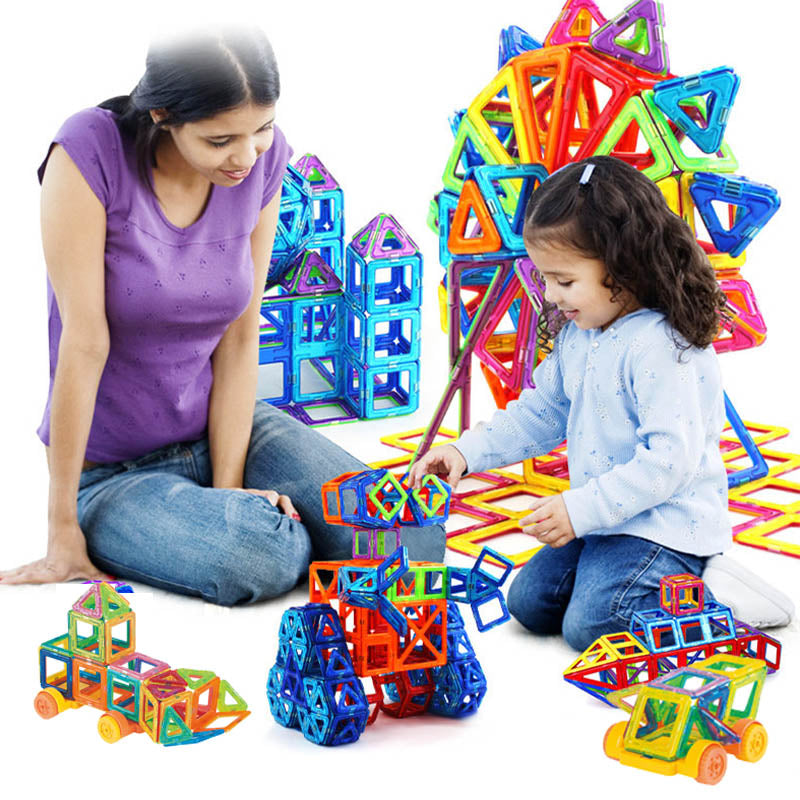 Magnetic Building Blocks - DIY Magnets Toys For Kids - Designer Construction